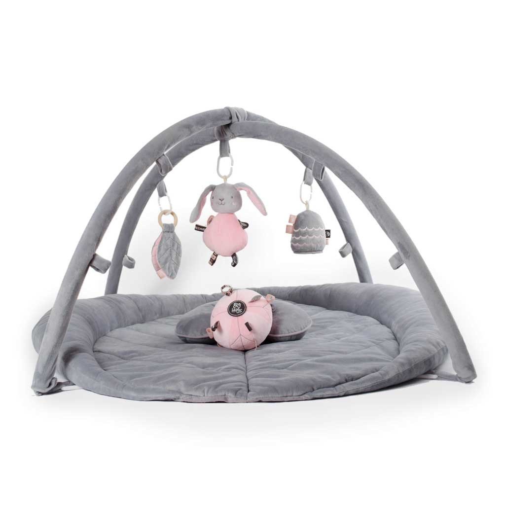 Woodlands Activity Playmat Grey And Pink