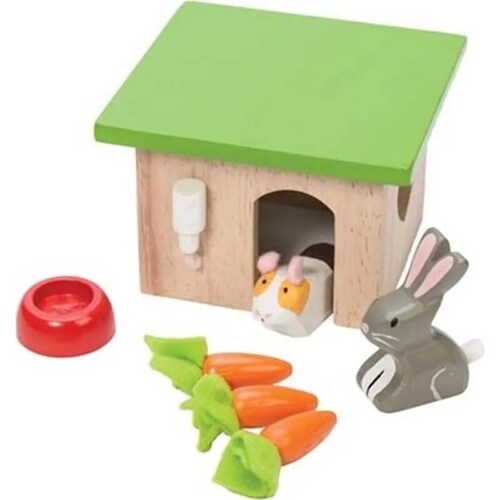 Le Toy van Bunny & Guinea Hutch Set