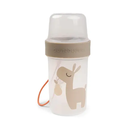 Done By Deer To Go 2-Way Snack Container - Lalee Sand