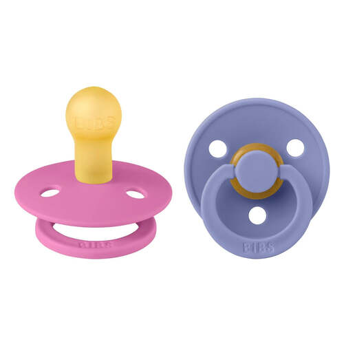 BIBS Colour Dummies (Set Of 2) - Size 1 - BUBBLEGUM/PERI