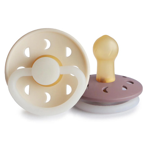 FRIGG Moon Dummies (Set Of 2) - Size 1 - Cream Night/Twilight Mauve Night