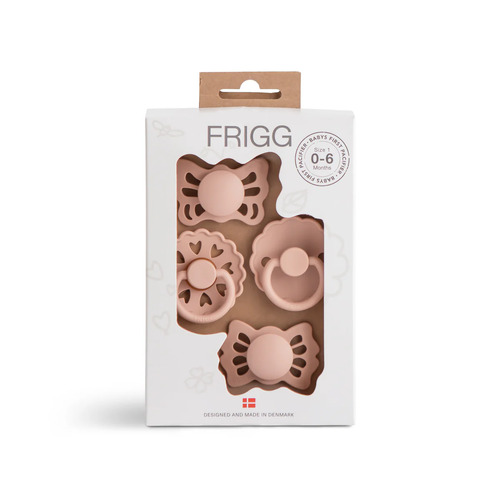 FRIGG Baby's First Dummies - Blush Floral Heart