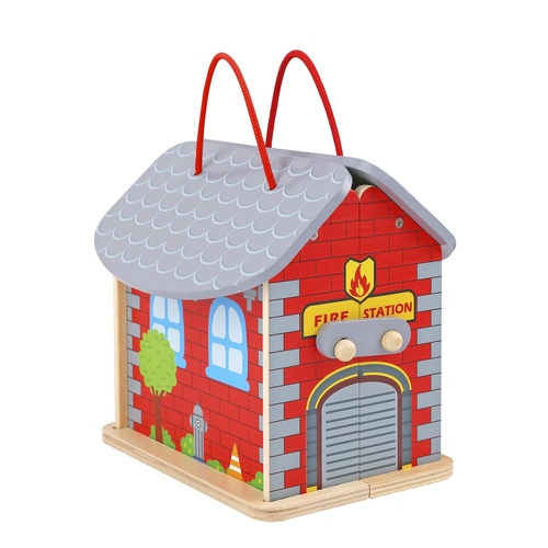 Fireman Playset With Carry Box