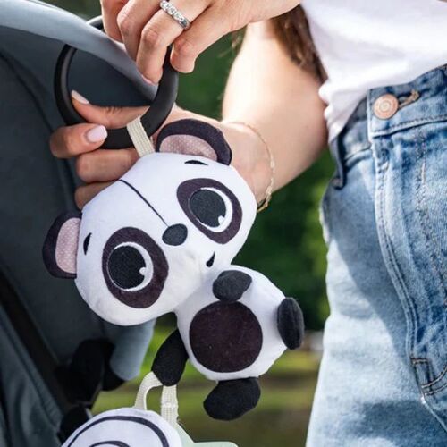 Tiny Love Black + White Panda Rattle Toy