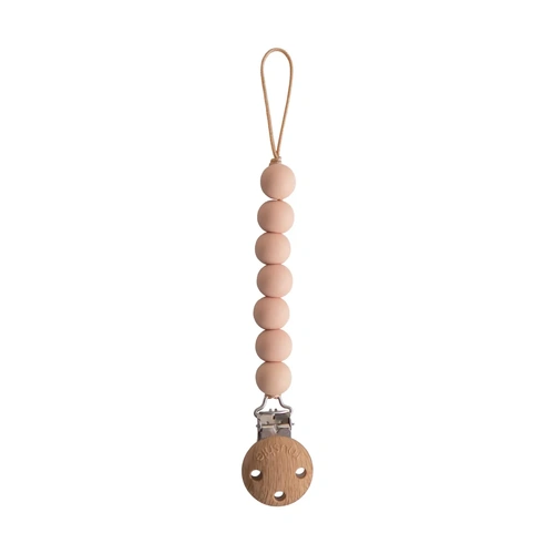 Mushie Halo Pacifier Clip - Blush