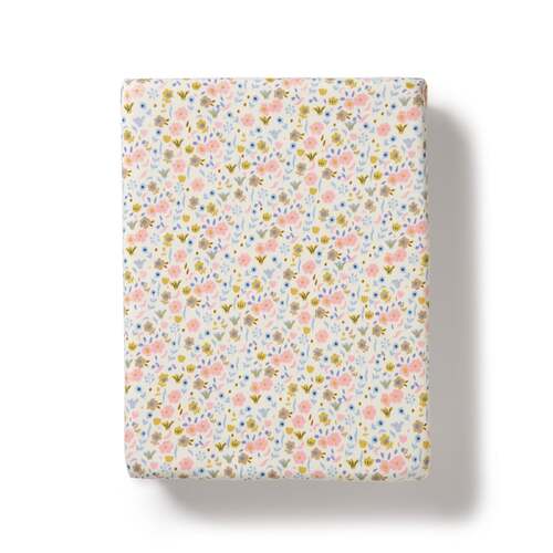 Organic Bassinet Sheet - Ava Floral