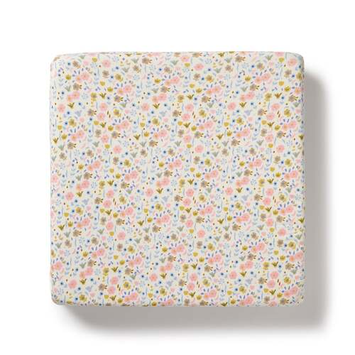 Organic Cot sheet - Ava Floral