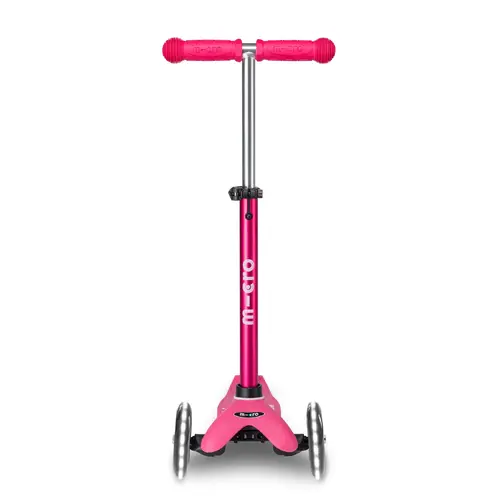 Mini Micro Deluxe LED 3 Wheel Scooter - Pink