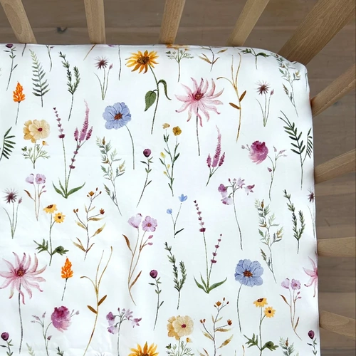 Cot Waterproof Sheet - Wildflower