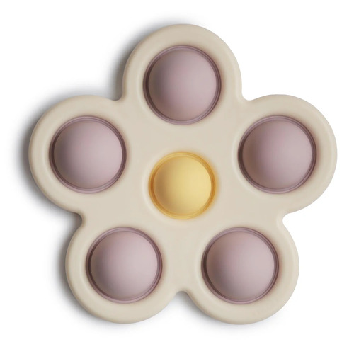Mushie Flower Press Toy - Soft Lilac