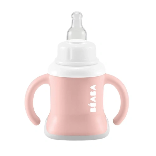 Beaba 3 In 1 Evoluclip Training Cup - Pink