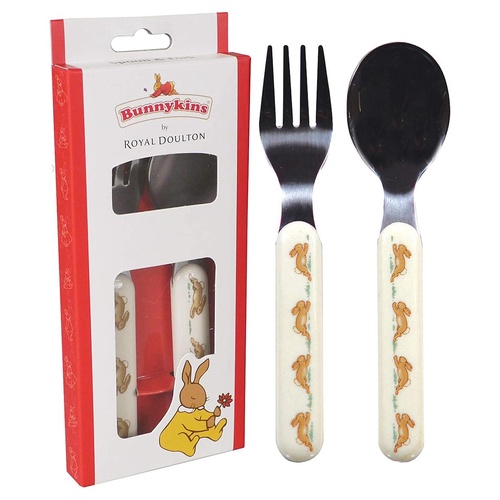 Bunnykins Spoon And Fork Set - Red