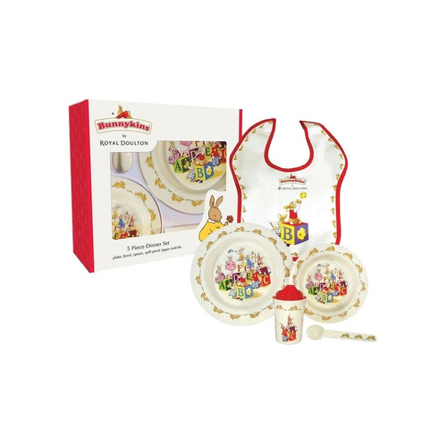 Bunnykins ABC 5 Piece Dinner Set