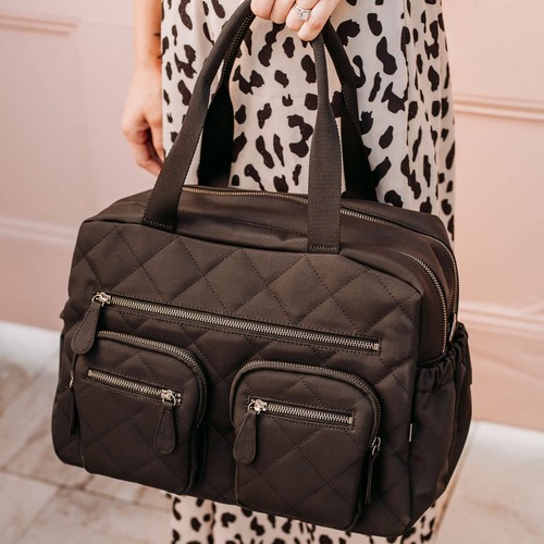 Carry All Nappy Bag - Black Diamond Quilt