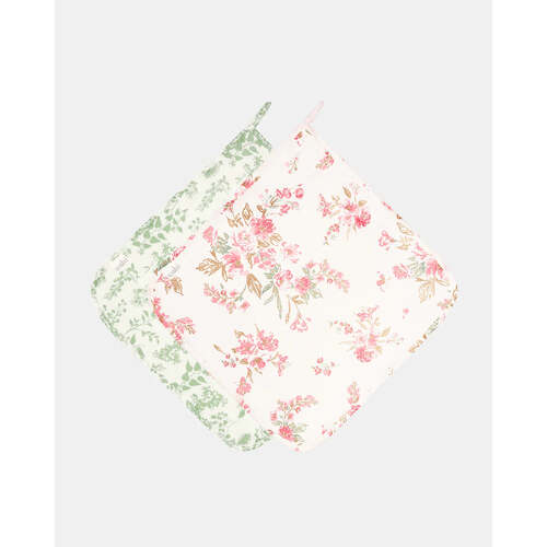 2 pack Muslin Baby Washcloths - Spring Meadow