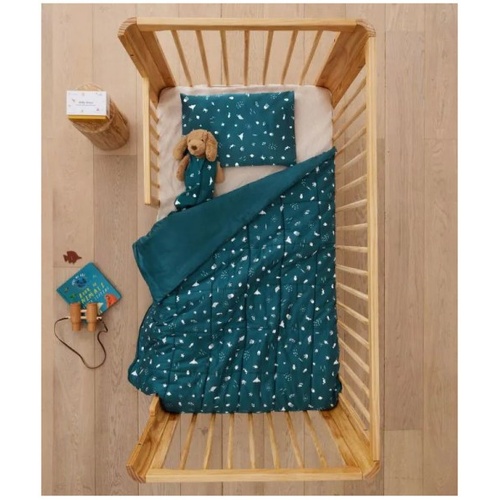 ergoPouch Convertible Cotton Quilt For Demi/Cot Size - Light Half 3.5 Tog - Ocean