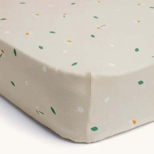 ergoPouch 2-In-1 Waterproof Fitted Cot/Crib Sheet - Daisy Sprinkle