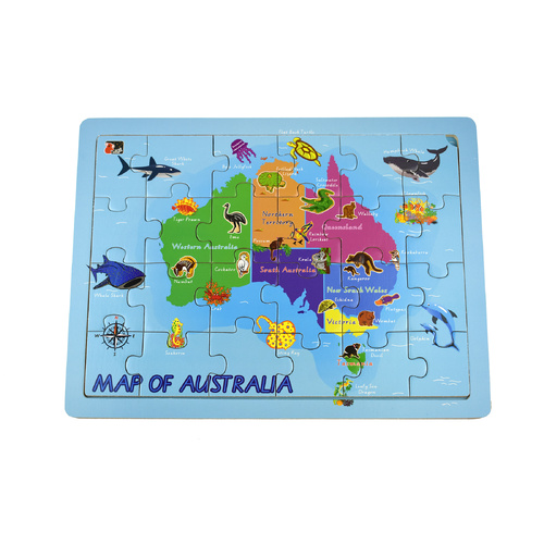 2 In 1 Australian Map Jigsaw Puzzle