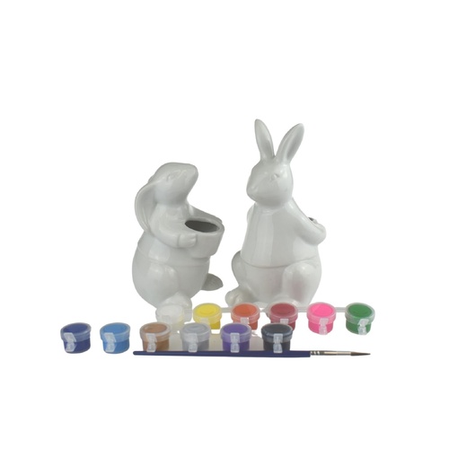 Paint Your Own Bunny Vases Craft Kit