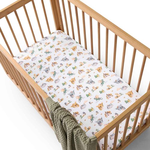 Fitted Organic Cot Sheet - Dragon