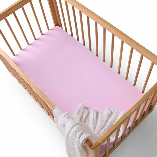 Fitted Organic Cot Sheet - Lilac