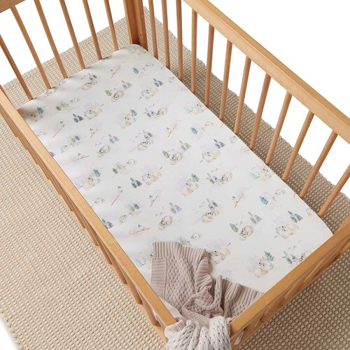 Fitted Organic Cot Sheet - Arctic