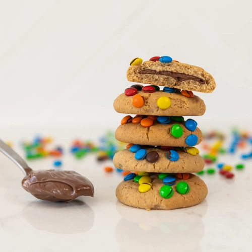 Milky Goodness Lactation Cookies - Nutella + M&M's