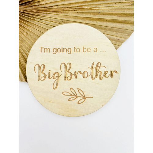 I'm Going To Be A Big Brother Disc