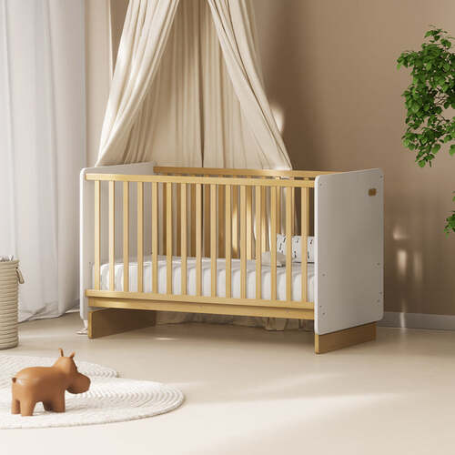 Boori Neat Baby Cot V23 - Barley + Almond