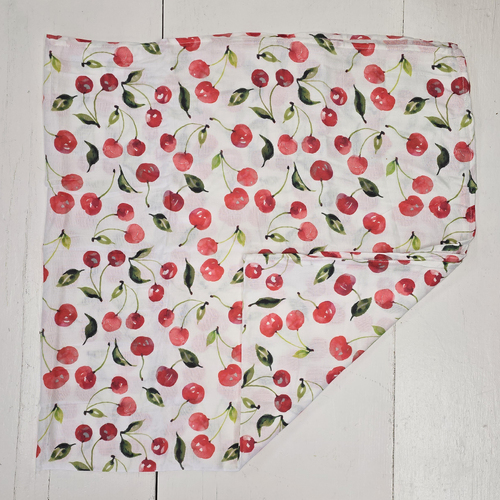 Muslin Baby Wrap - Cherries