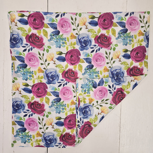 Muslin Baby Wrap - Roses