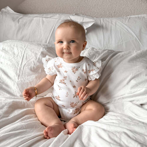 Blossom Onesie - White