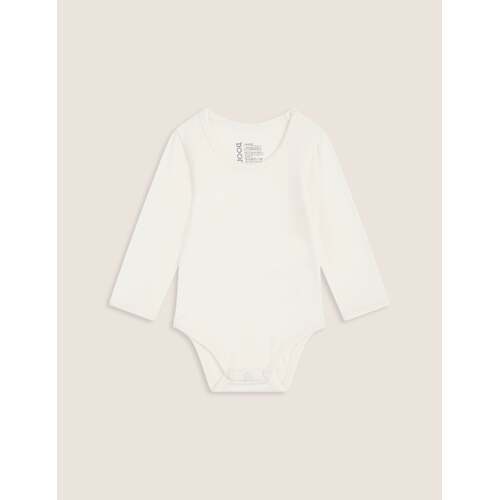 Boody Baby Long sleeve Bodysuit - White