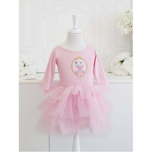 Claris The Mouse Fashion Print Tulle Dress