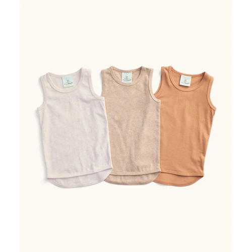 ergoPouch Bodywear 3 Pack Singlets - Neutral