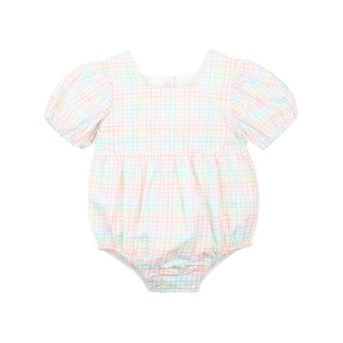 Candy Blossom Check Bodysuit