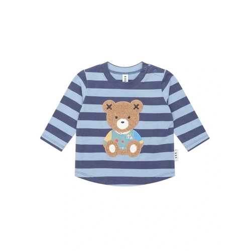 Furry Hux Blue Stripe Bear Top