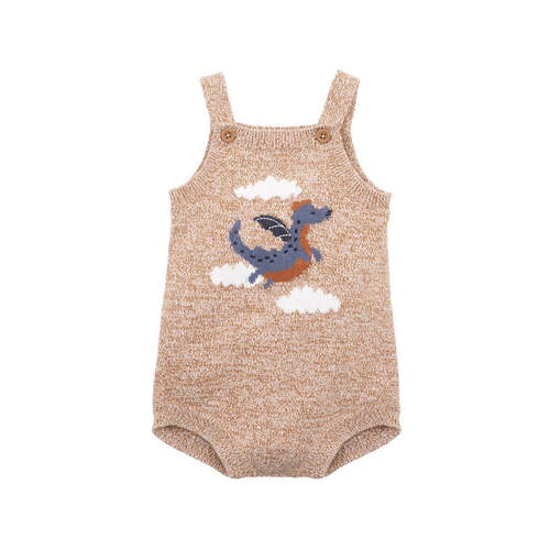 Nino Knitted Bodysuit - Nutmeg Multi