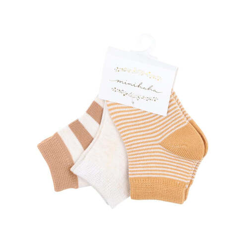 3 Pack Socks - Mixed Neutrals