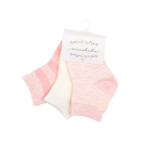 3 Pack Socks - Pink Multi