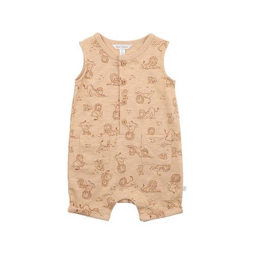 Lion Print Romper