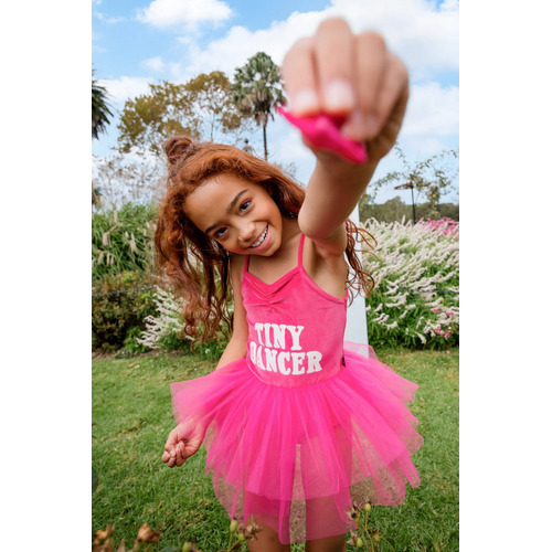 Rock Your Kid Tiny Dancer Tulle Skirt Leotard - Pink