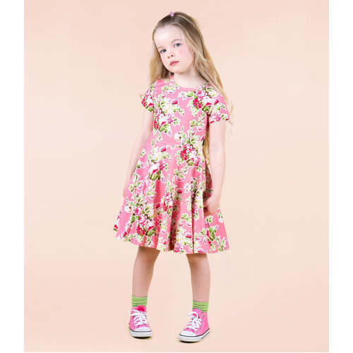 Rock Your Kid Alina Waisted Dress - Pink