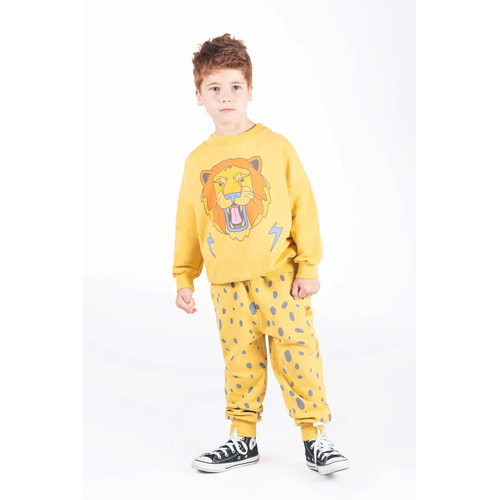 Rock Your Kid Electric Lion Sweatshirt - Mustard