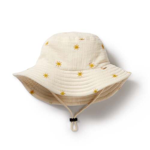 Organic Crinkle Sun Hat - Sunshine