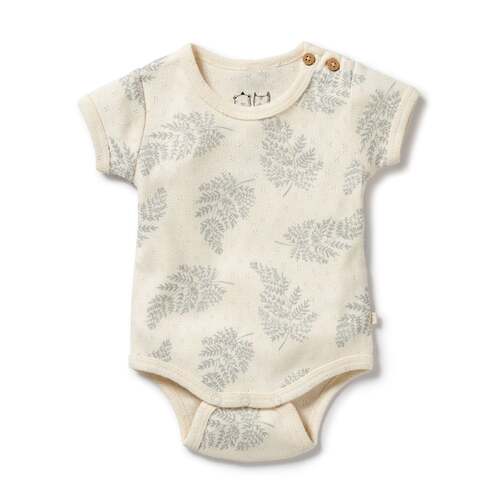 Organic Pointelle Bodysuit - Forever Ferns