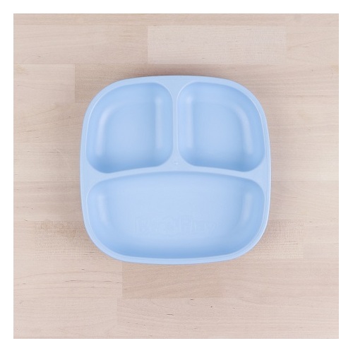 Re-Play Small Divided Plate - Ice Blue