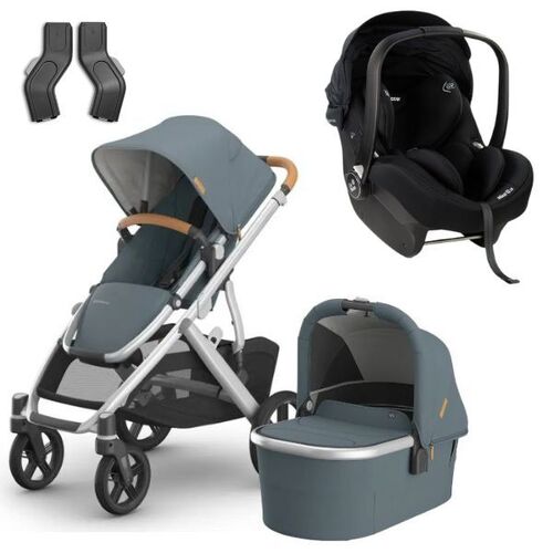 UPPAbaby Vista V3 Pram And Mico 12 LX Capsule + Base Travel System Combo